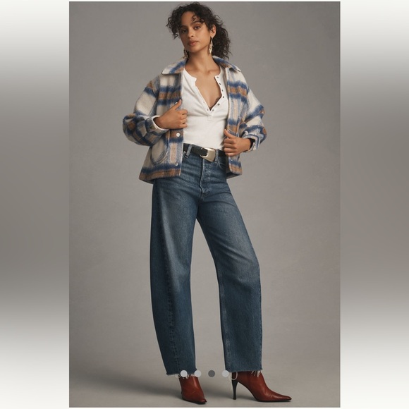 Anthropologie NWT Lee Cropped Wool Chore Jacket size S. - Picture 3 of 12